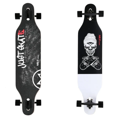 Longboard skull2 wood skate Nils Extreme