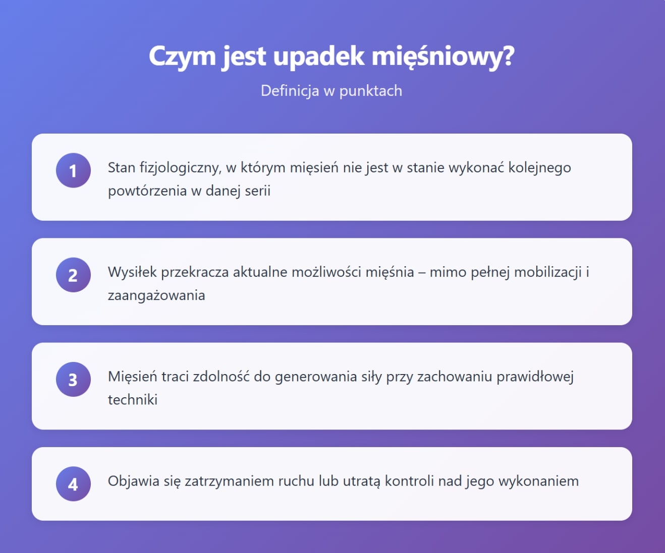 Czym jest upadek mięśniowy?