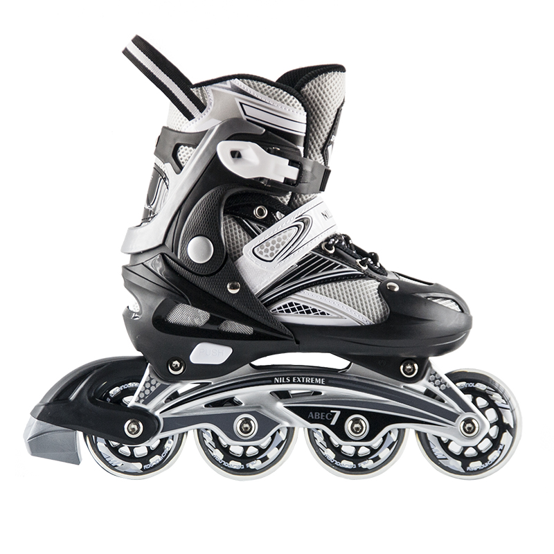 Rolki NA0326A regulowane czarne L Nils Extreme