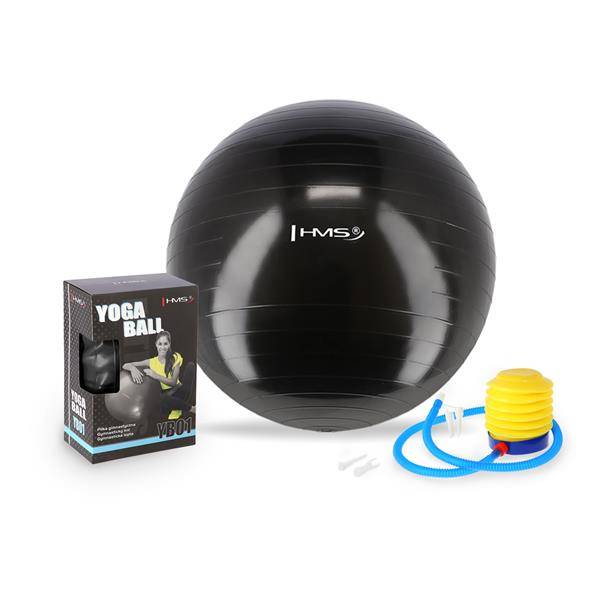 Piłka gimnastyczna anti burst 55 cm czarna HMS