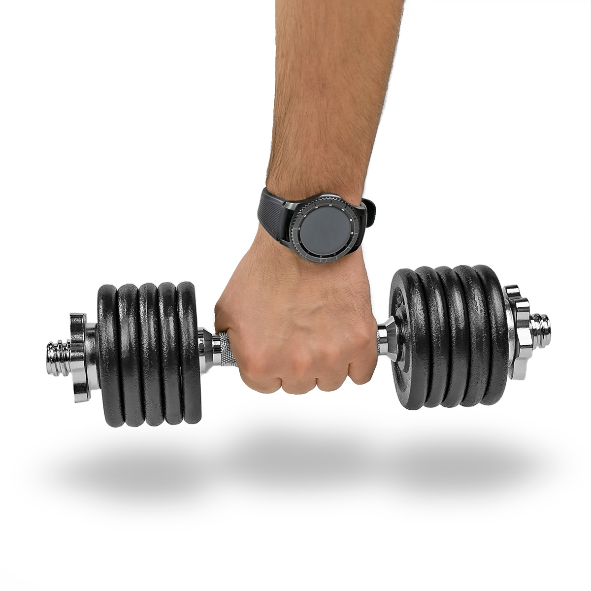 Hantla 5kg żeliwna gryf obciążenia