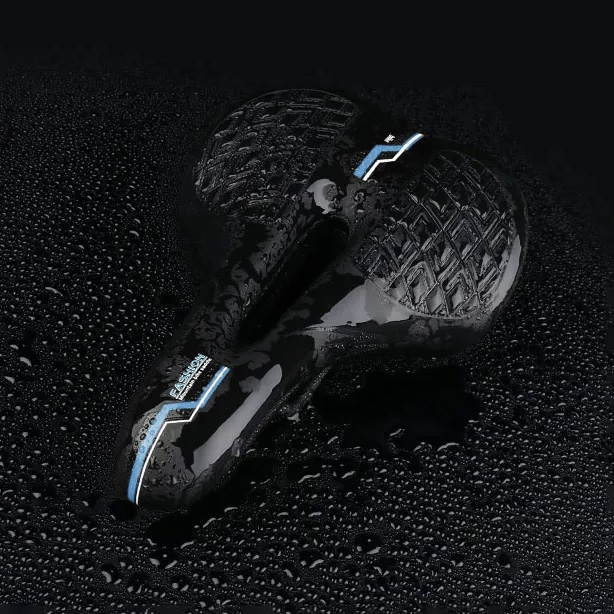 Siodełko rowerowe wąskie amortyzujące RS10 niebieskie