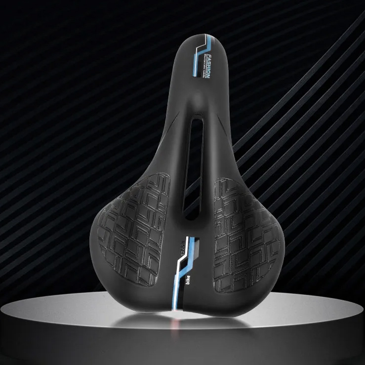 Siodełko rowerowe wąskie amortyzujące RS10 niebieskie