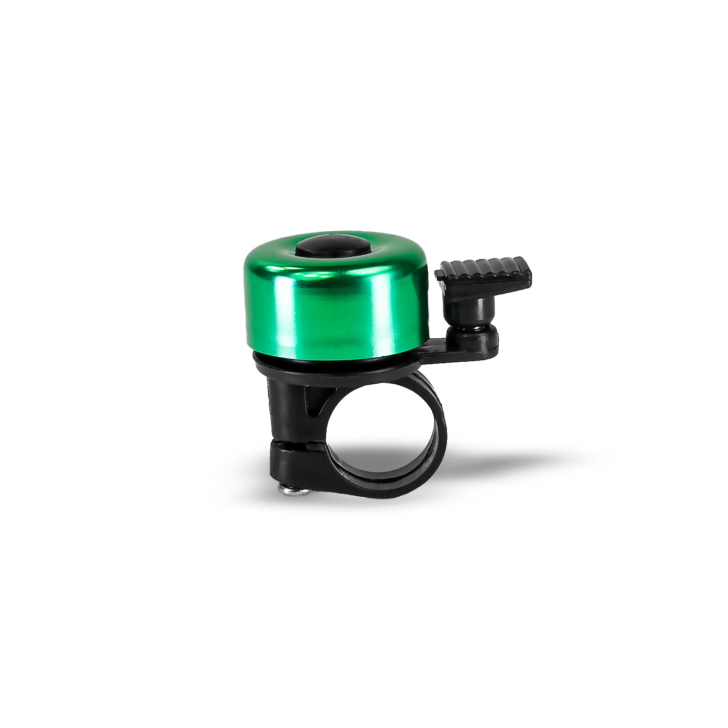 Dzwonek rowerowy dla dzieci dorosłych aluminiowy głośny DR7 zielony