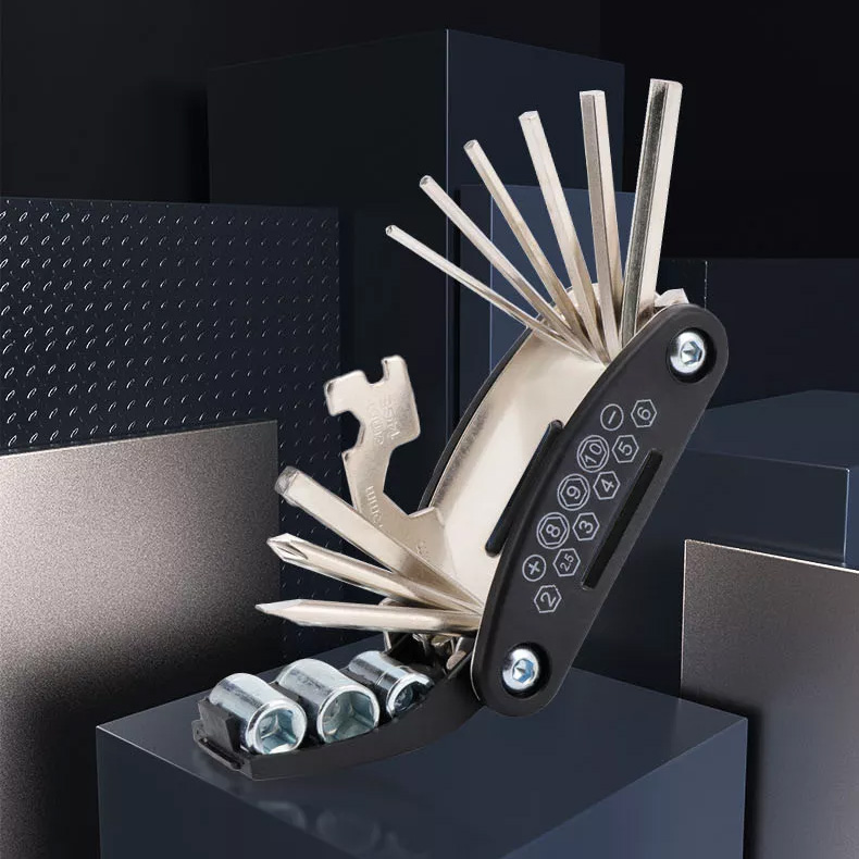 Multitool rowerowy narzędzie wielofunkcyjne 16w1 zestaw kluczy MR1 w sklepie BEACTIVE.PL