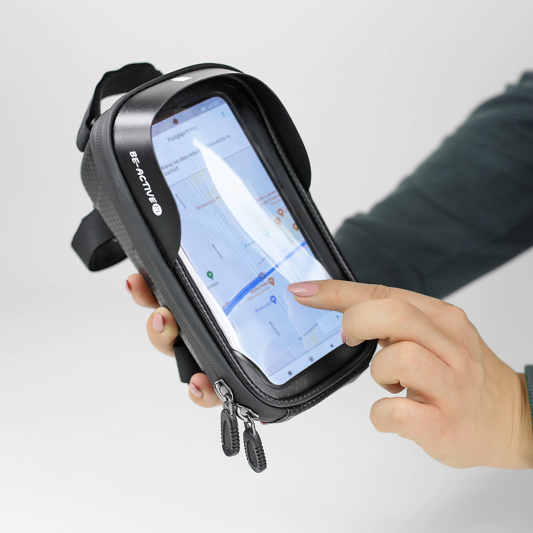 Sakwa torba rowerowa na ramę etui na telefon nawigacje wodoodporne ER1