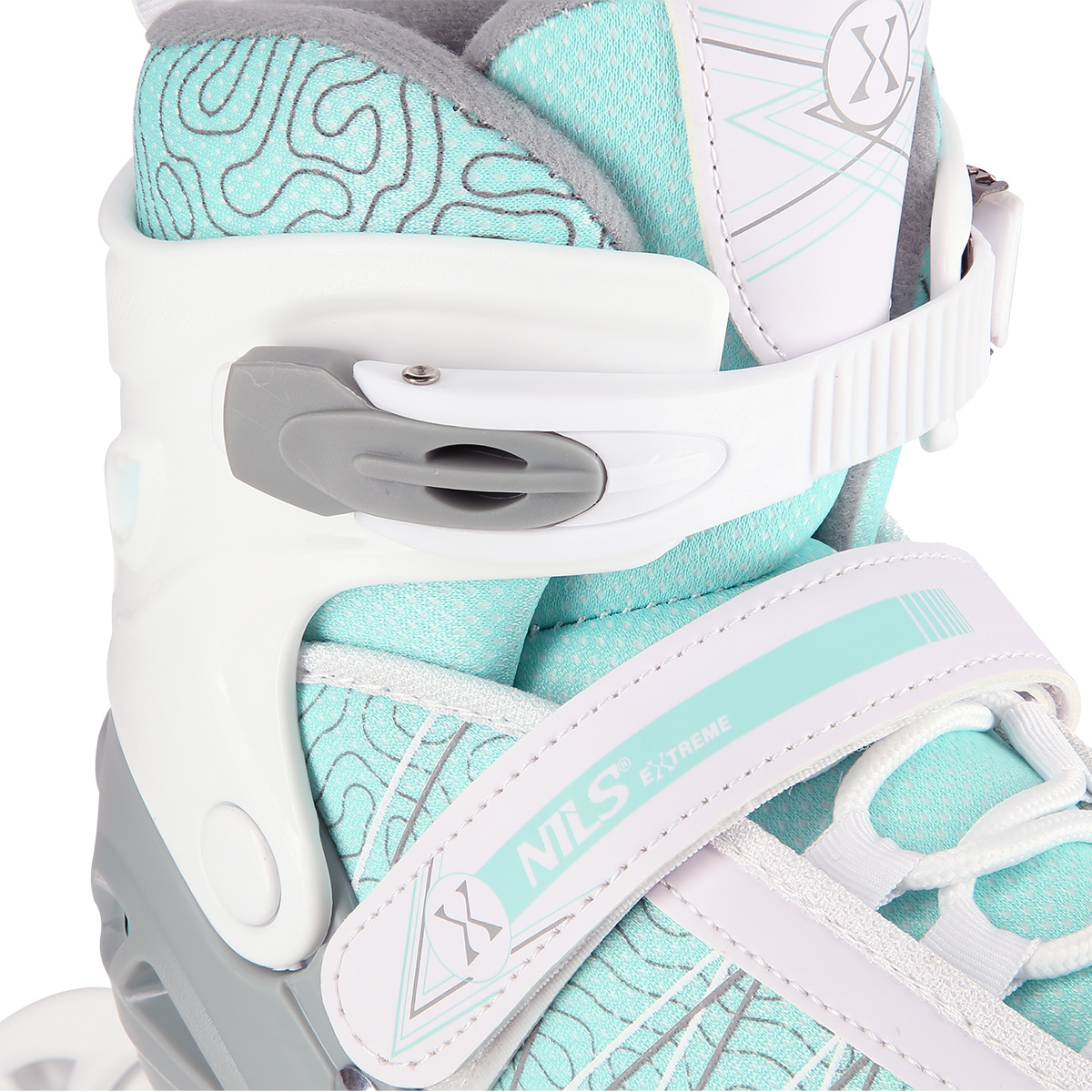 Łyżworolki NH11912 2w1 biało-miętowe rozmiar S Nils Extreme