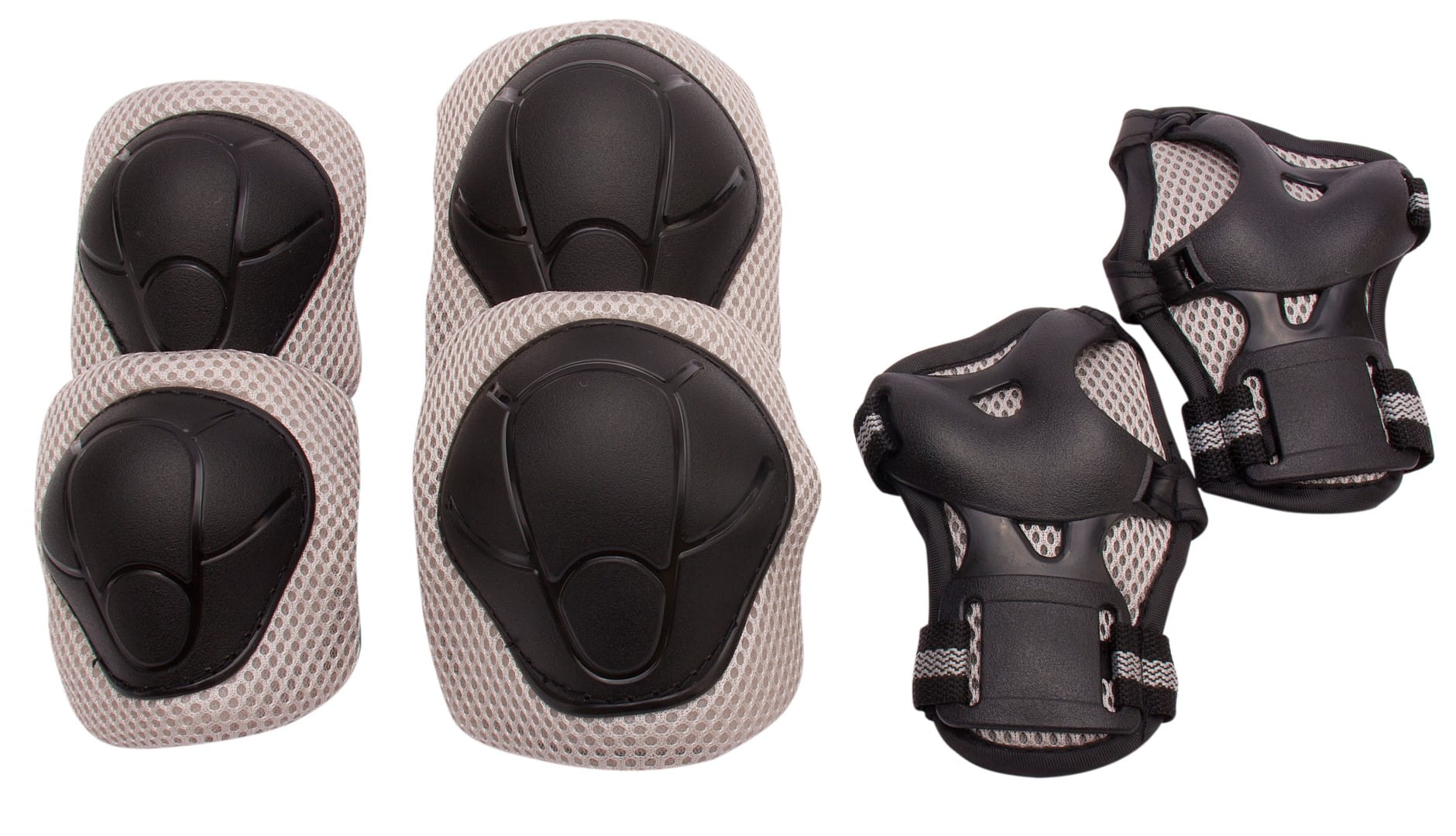 Ochraniacze dla dzieci na rower hulajnogę rolki S Tracker szare