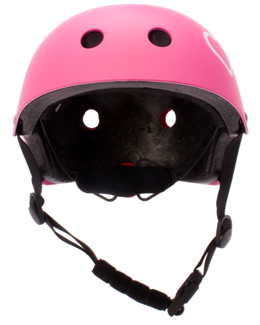 Kask rowerowy dla dziewczynki na hulajnogę Heart Bike - Love 2 Ride Candy Pink