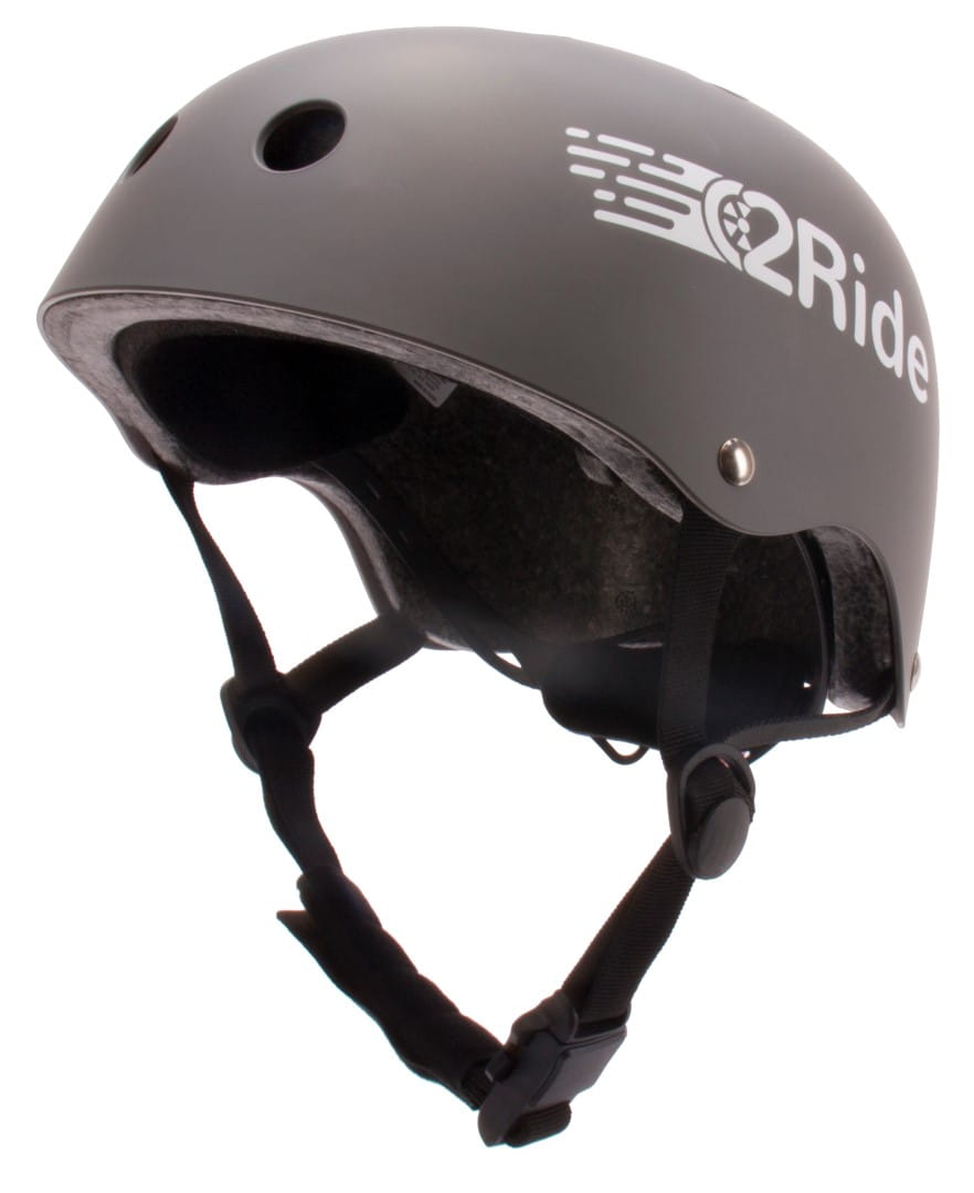 Kask rowerowy dla dziewczynki na hulajnogę Tracker Love 2  Ride Graphite