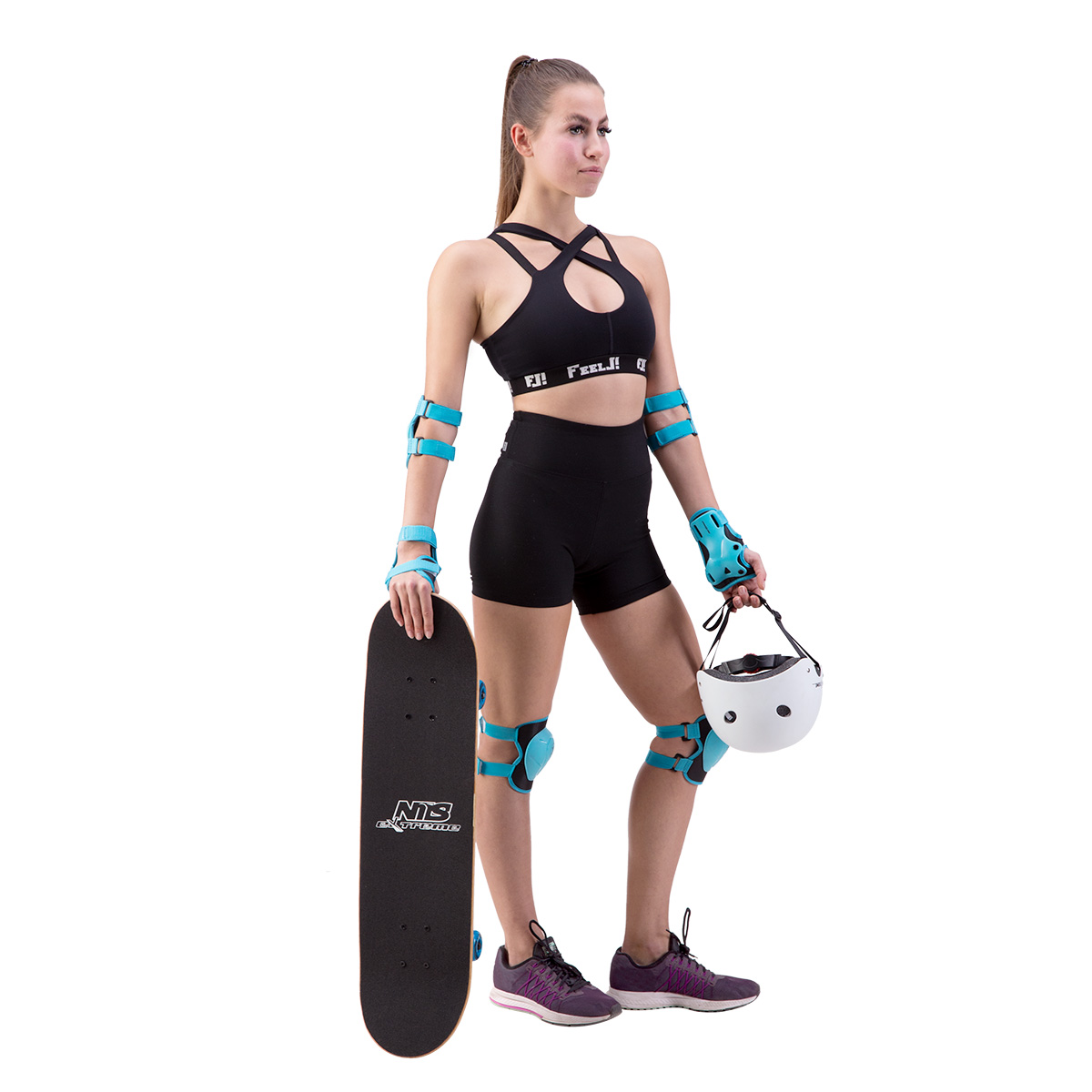 Zestawy ochraniaczy niebieski H704 Nils Extreme rozmiar L