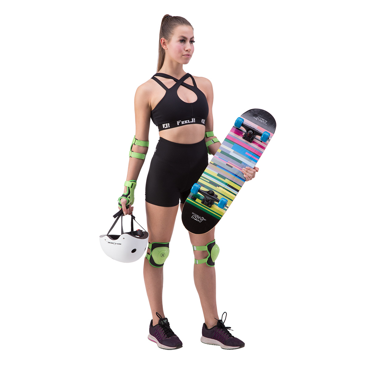 Zestawy ochraniaczy zielony H704 Nils Extreme rozmiar L