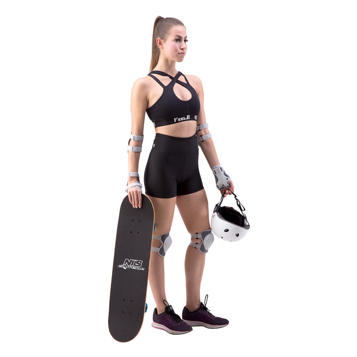 Zestawy ochraniaczy szary H704 Nils Extreme rozmiar L