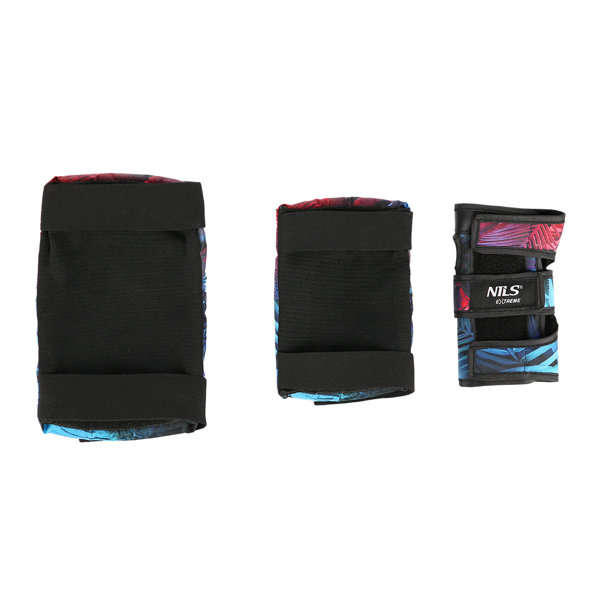 Zestaw ochraniaczy do jazdy na deskorolce hulajnodze rolkach białe H734 Nils Extreme rozmiar L