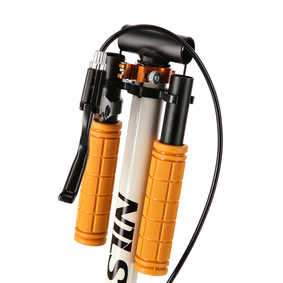 Hulajnoga miejska składana biało pomarańczowa HM0107 Nils Extreme