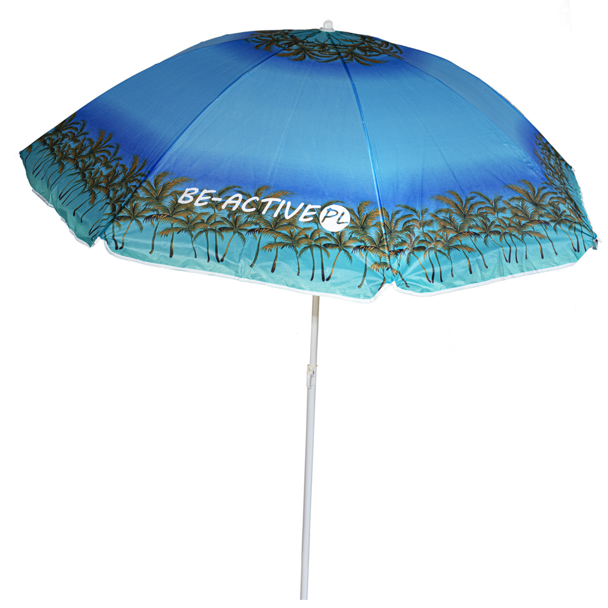 Parasol ogrodowy plażowy składany na balkon 180cm Palmy + kotwa