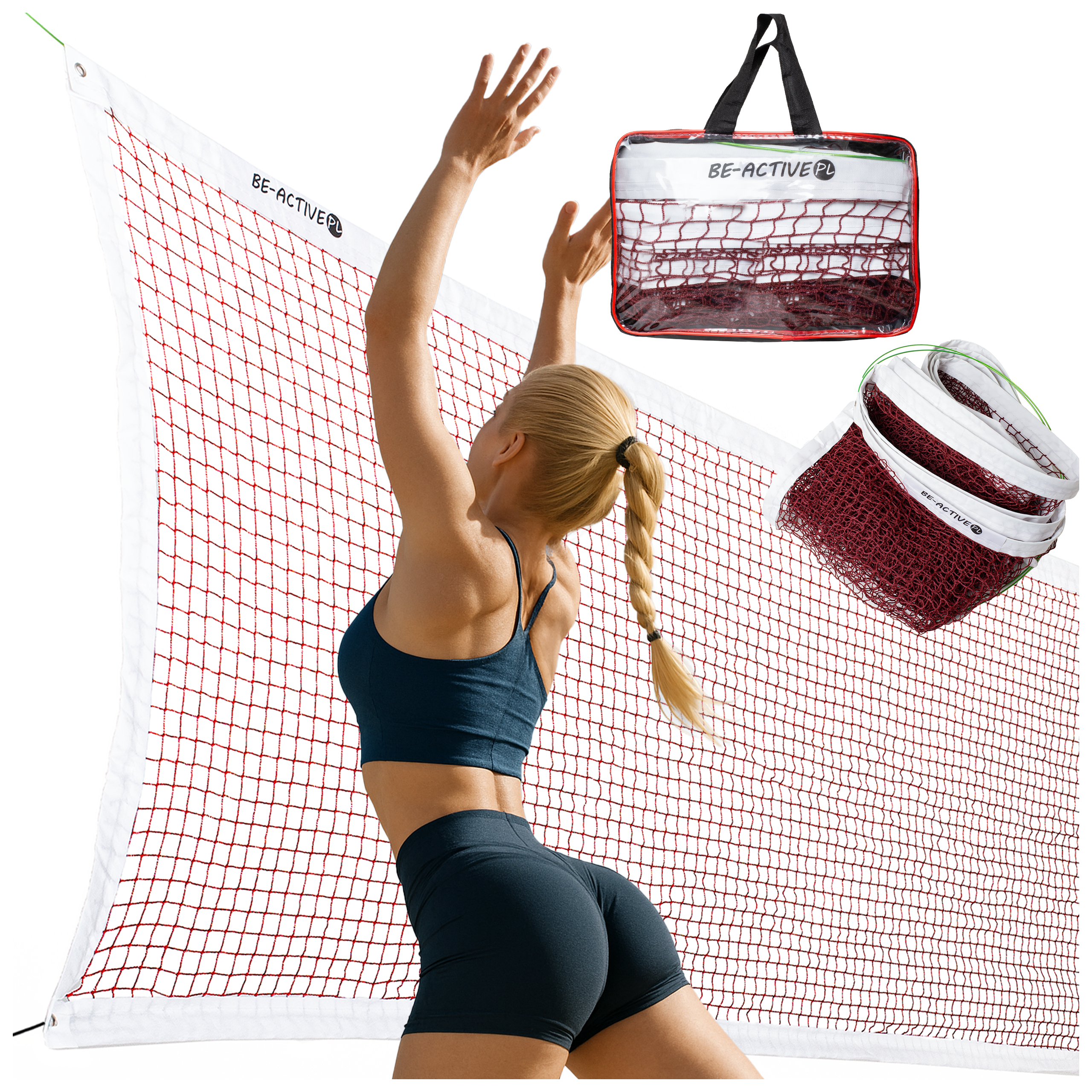 Siatka 6m mocna nylonowa do gry w badmintona