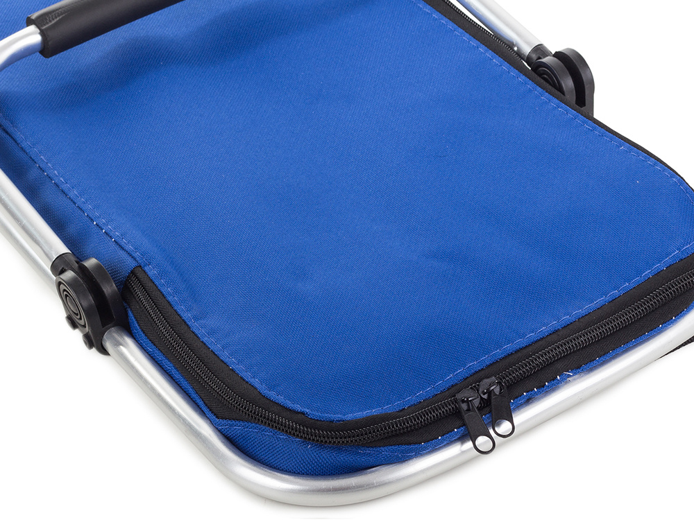 Kosz termiczny na zakupy piknikowy duży 30 litrów niebieski