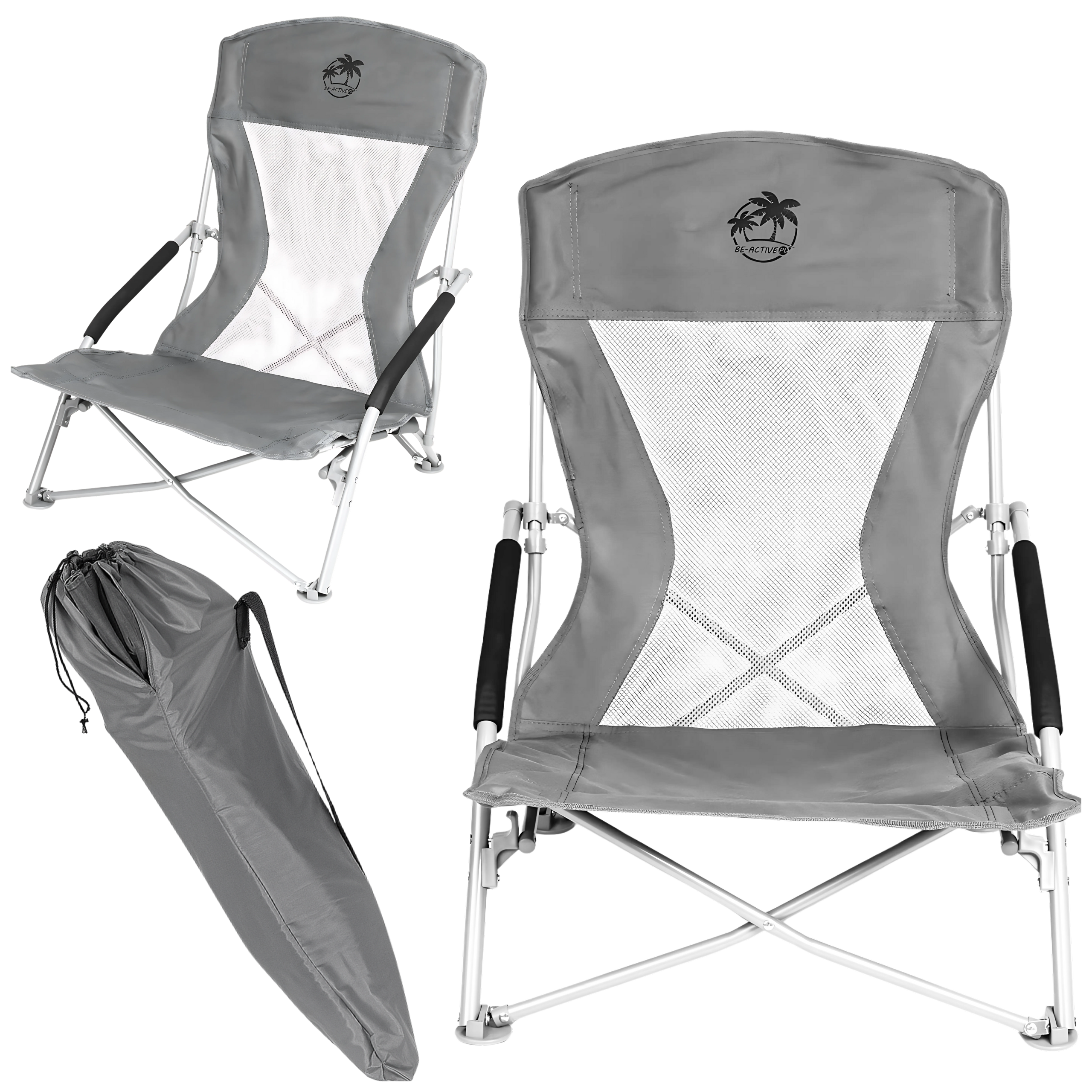 Krzesło turystyczne plażowe wędkarskie na kemping ryby rozkładane