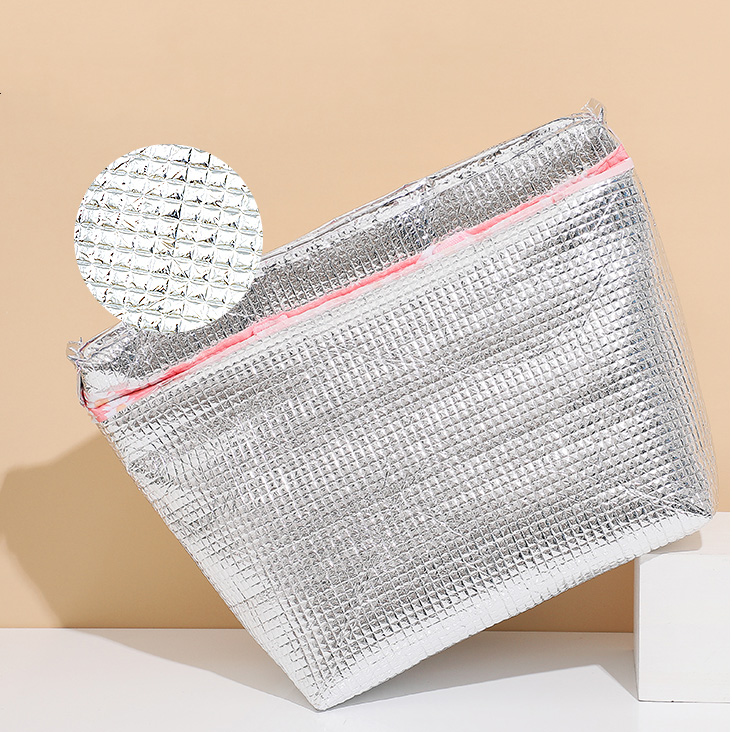 Torba termiczna izolacyjna na drugie śniadanie lunch stokrotka granatowa