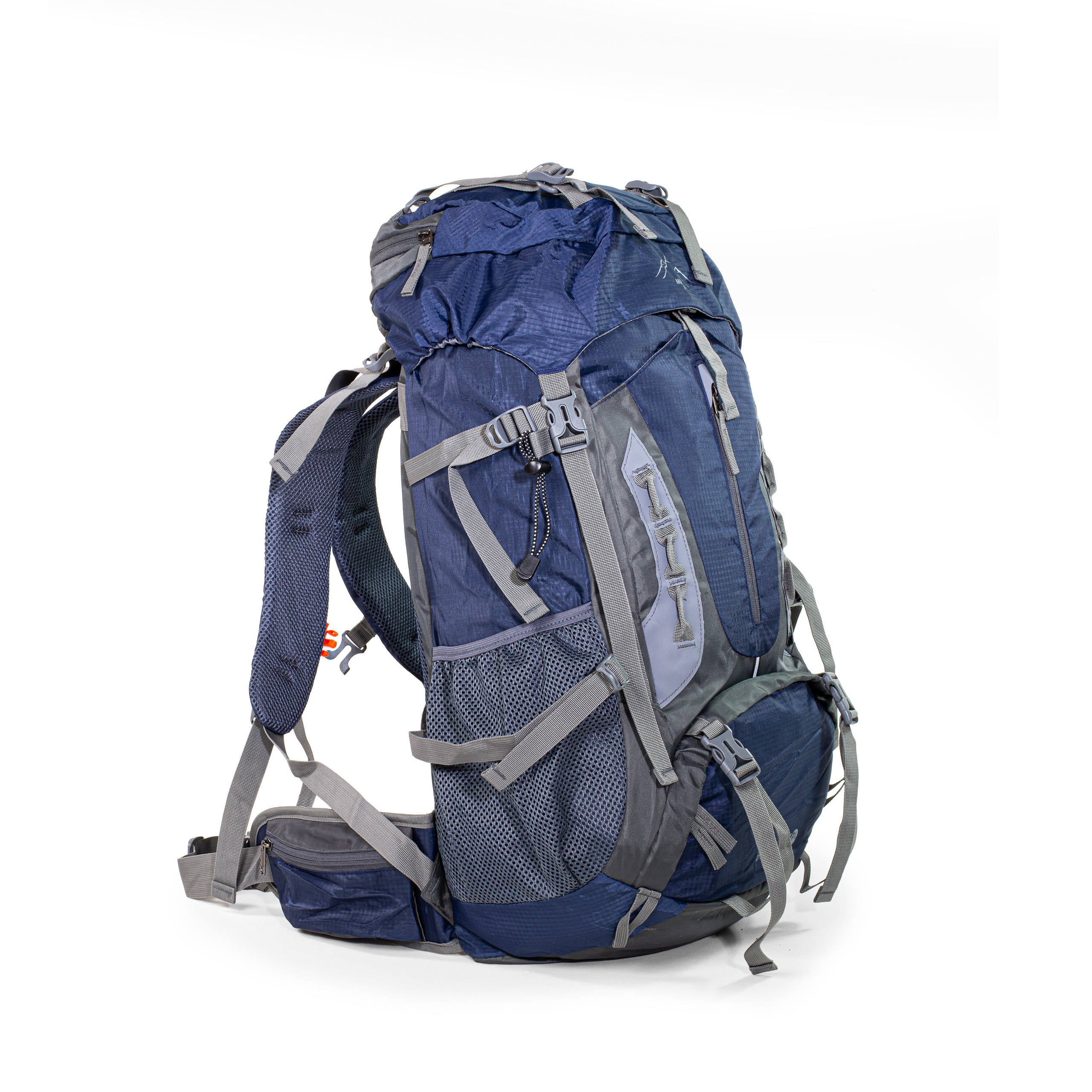 Plecak turystyczny górski trekkingowy Mnich 70 litrów granatowy