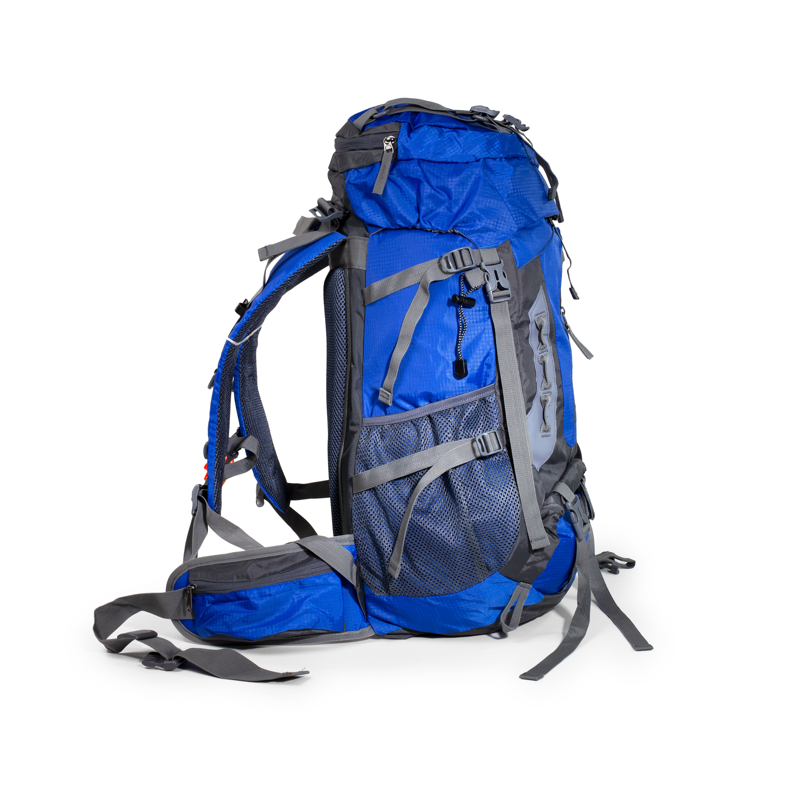 Plecak turystyczny górski trekkingowy Mnich 70 litrów niebieski