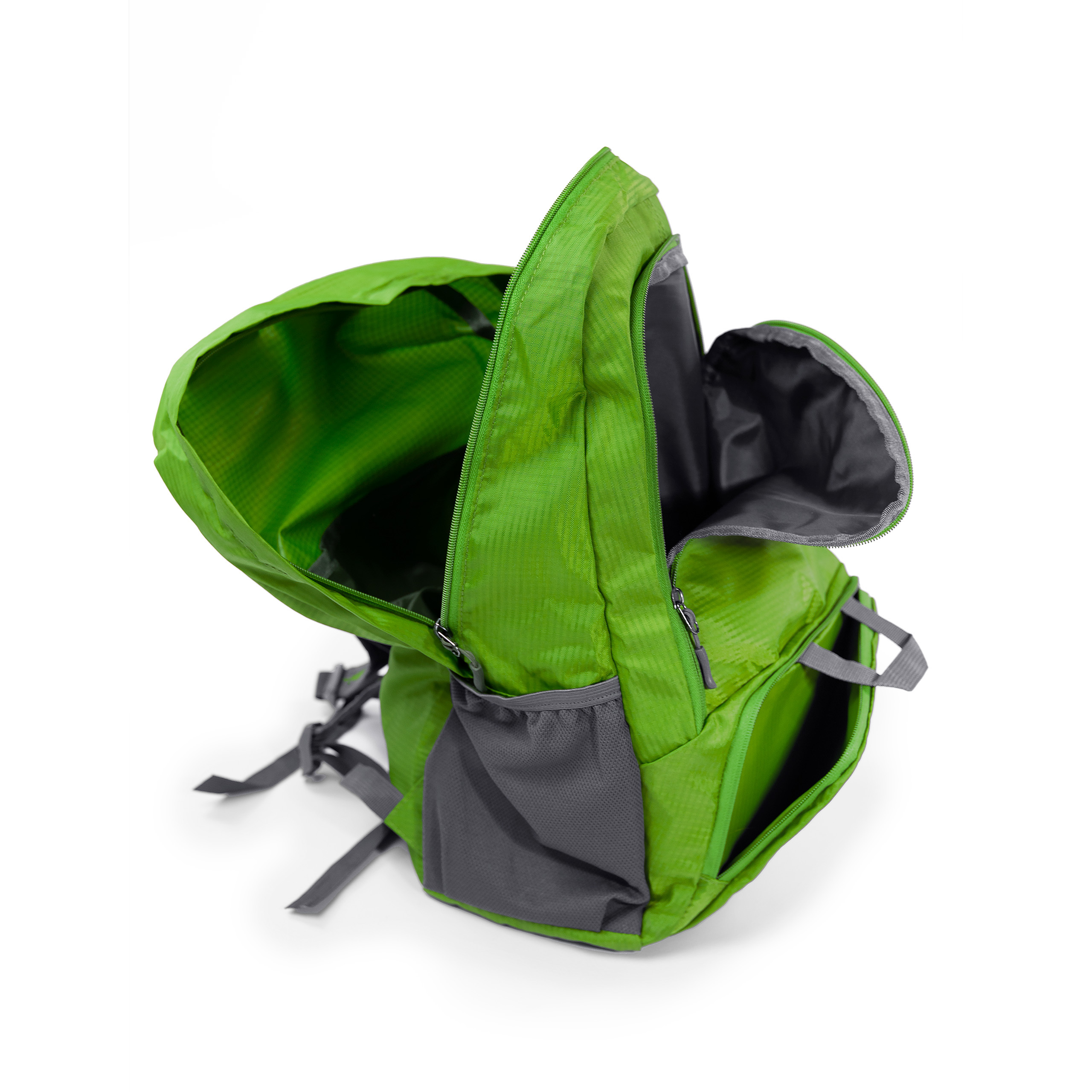 Plecak składany turystyczny ultralekki na wycieczki podróże zielony