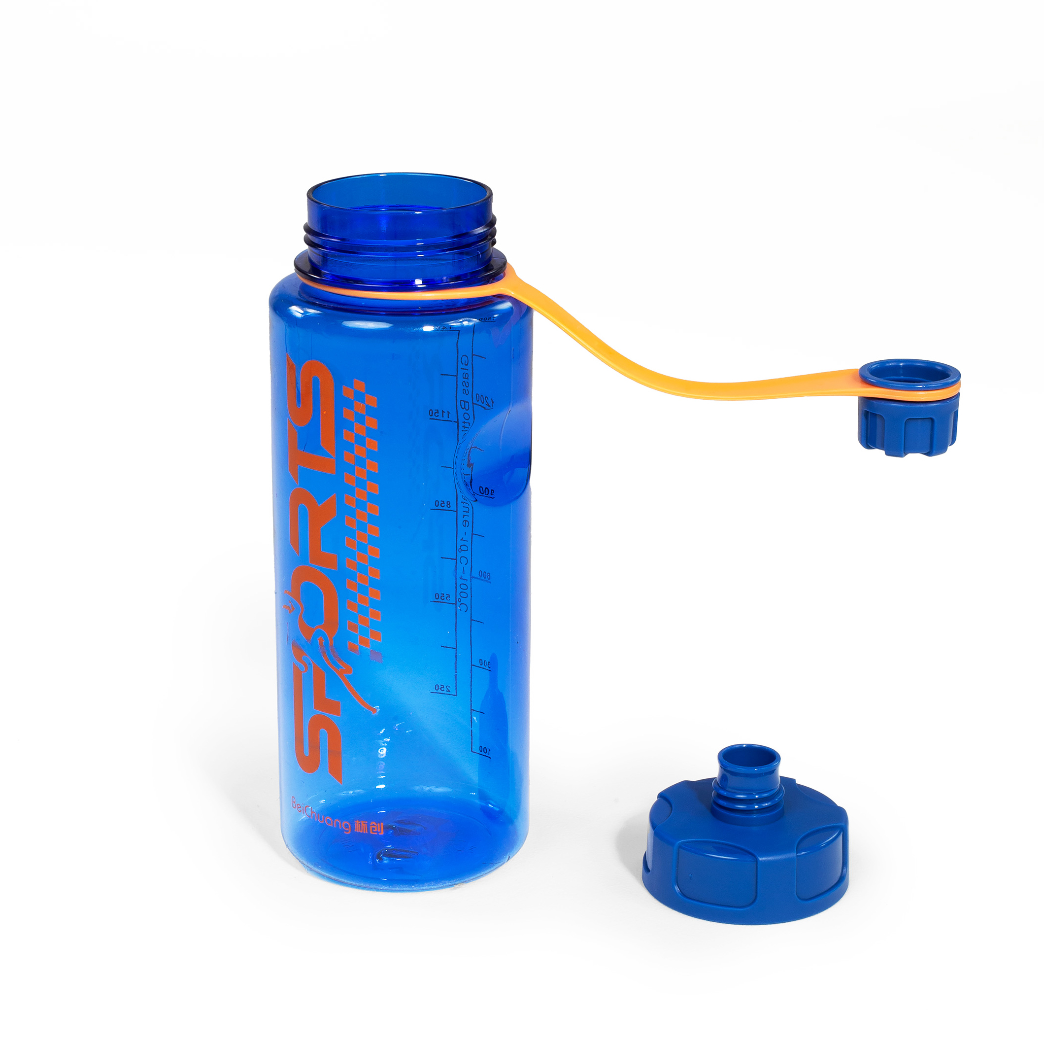 Butelka na wodę bidon sportowy na siłownię trening 1,1l niebieska