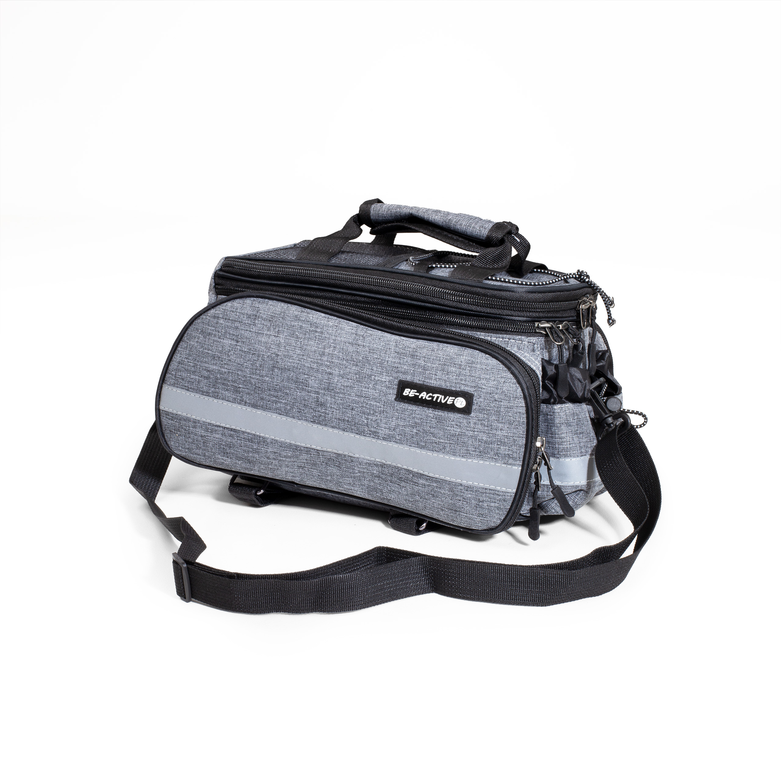 Torba rowerowa na bagażnik sakwa turystyczna 30l szara