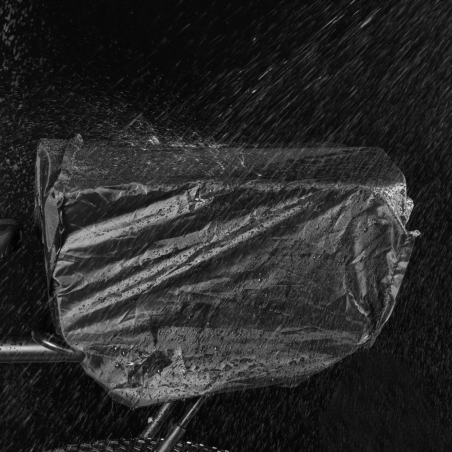 Torba rowerowa na bagażnik sakwa turystyczna 30l szara