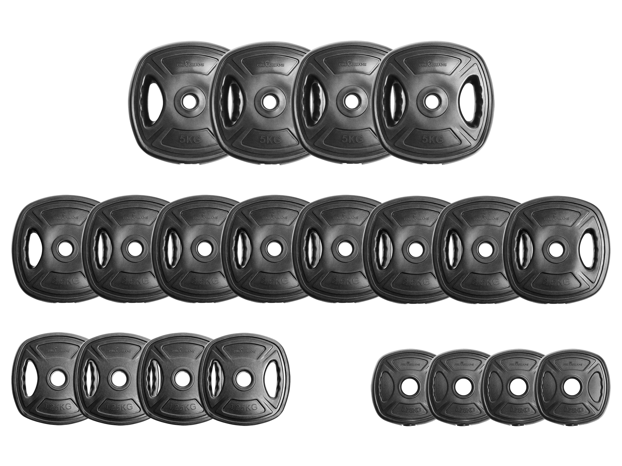 Zestaw do ćwiczeń 55kg - z gryfem łamanym 120 cm, nakładem obciążeń i hantlami