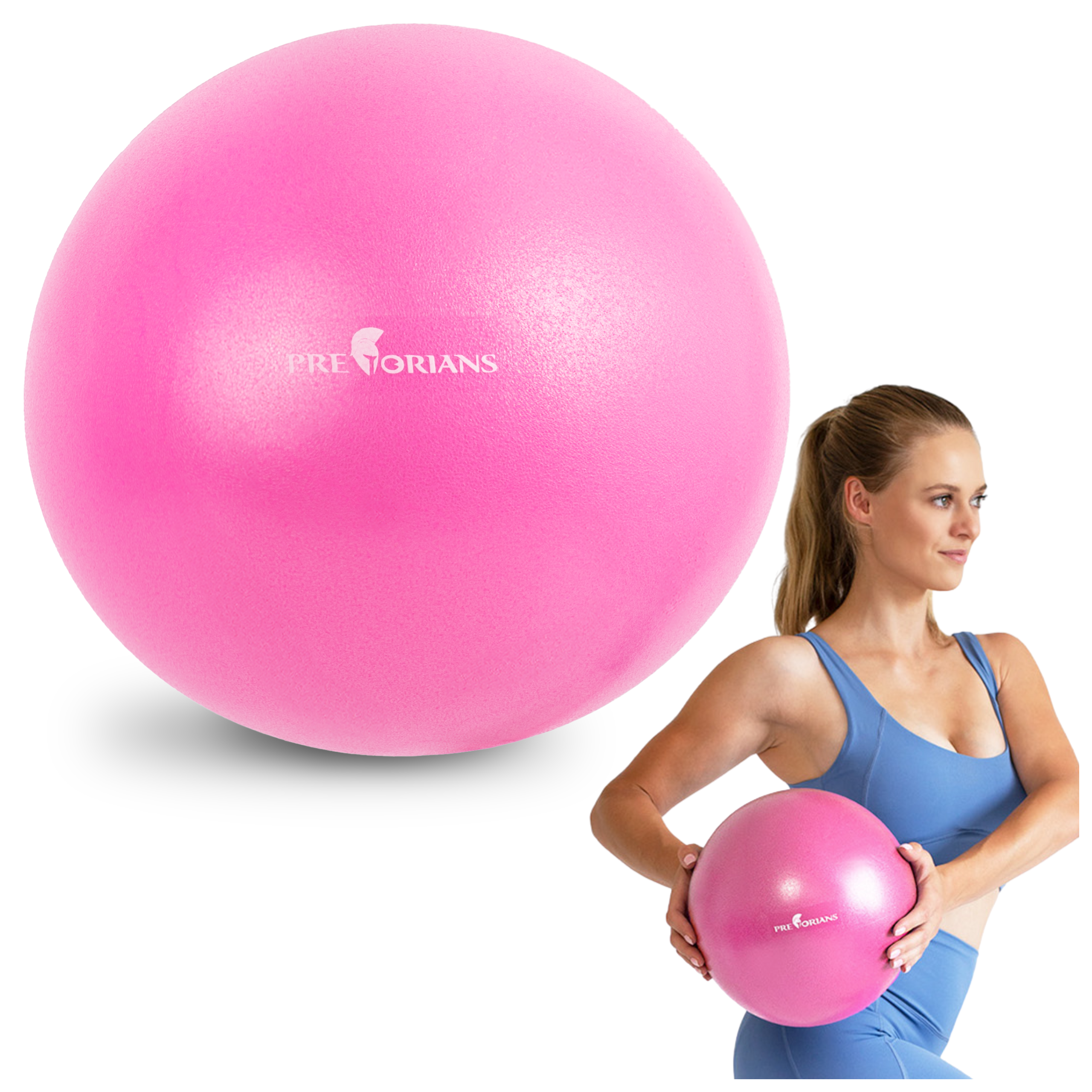 Piłka do pilatesu 25cm różowa Pretorians