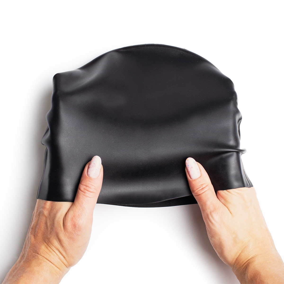 Czepek silikonowy na basen pływacki kąpielowy CP1 czarny