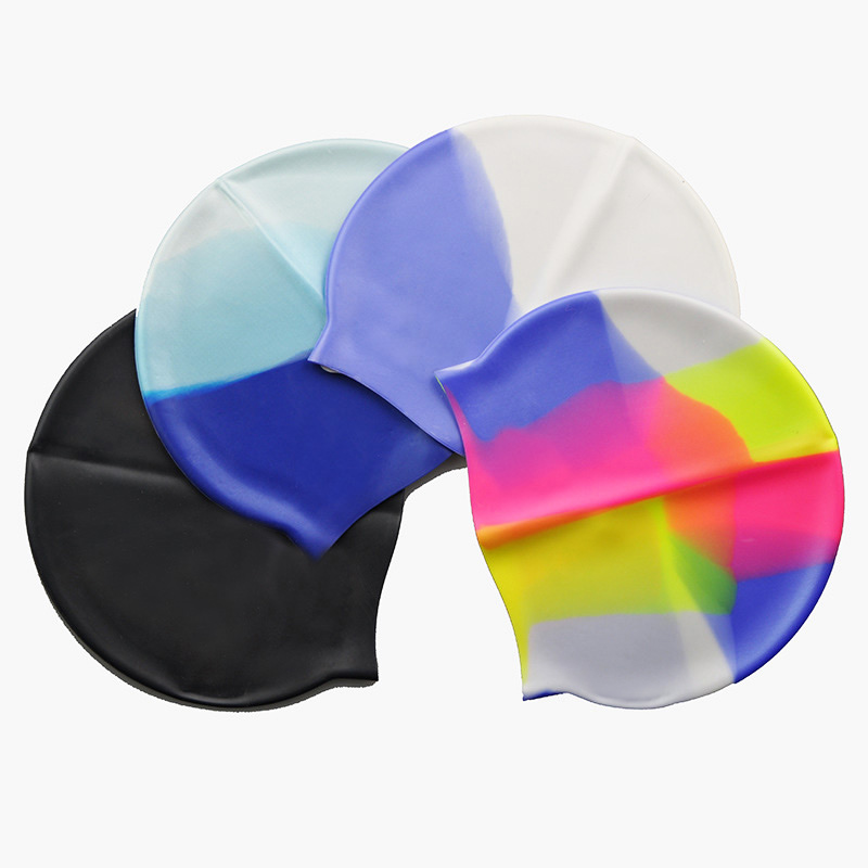 Czepek silikonowy na basen pływacki kąpielowy CP4 wielokolorowy