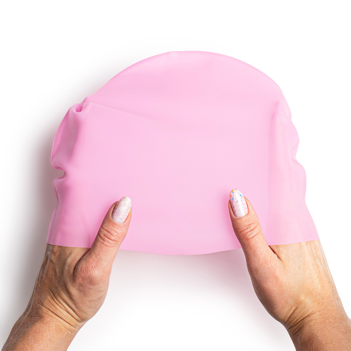 Czepek silikonowy na basen pływacki kąpielowy CP8 różowy