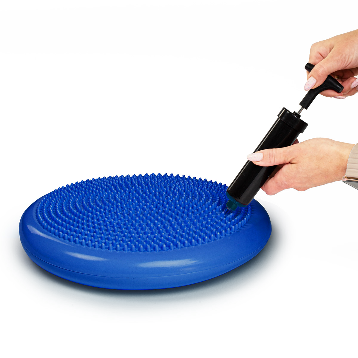 Poduszka sensoryczna dysk korekcyjny do ćwiczeń niebieska