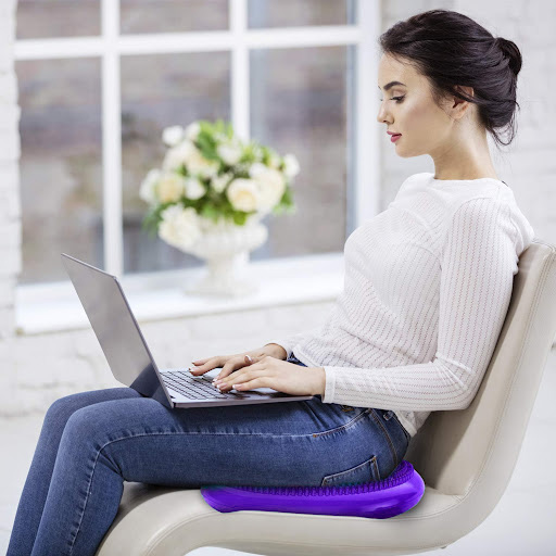 Poduszka sensoryczna dysk korekcyjny do ćwiczeń fioletowa