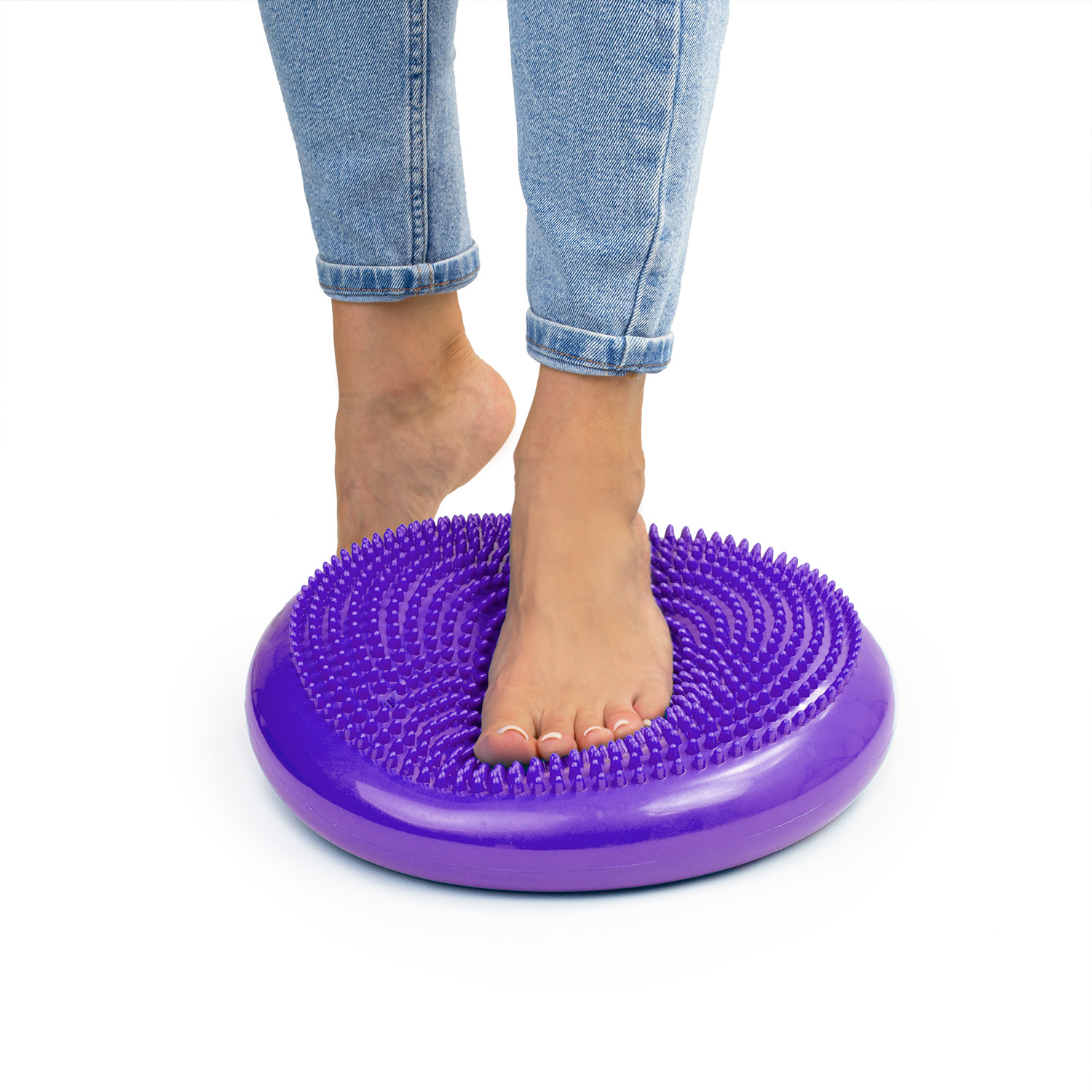Poduszka sensoryczna dysk korekcyjny do ćwiczeń fioletowa
