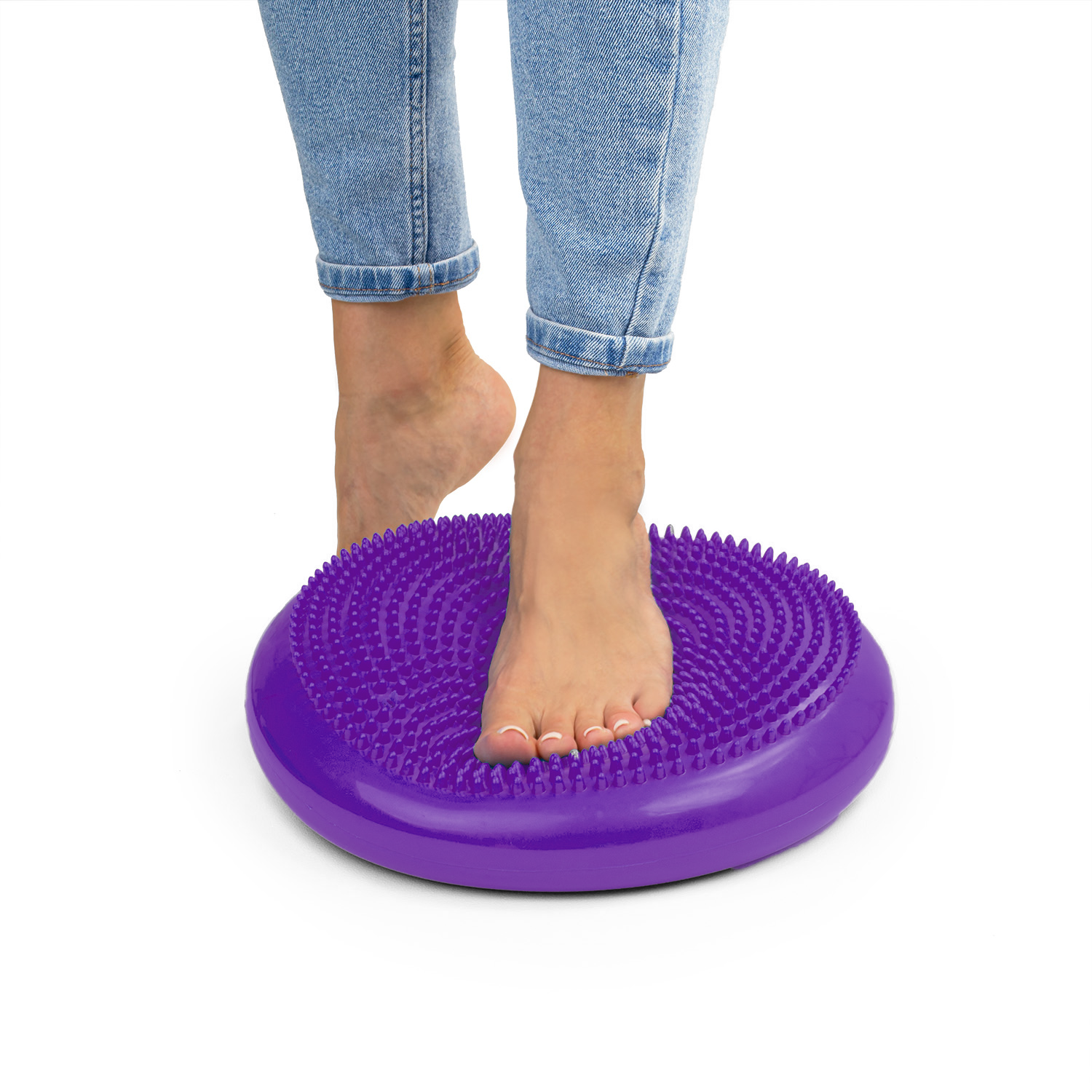 Poduszka sensoryczna dysk korekcyjny do ćwiczeń fioletowa