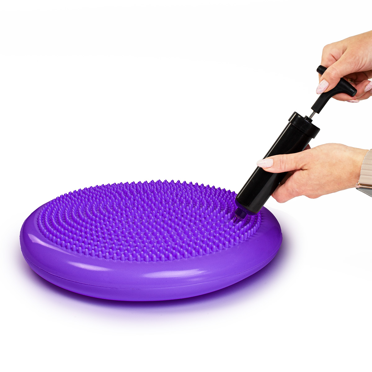 Poduszka sensoryczna dysk korekcyjny do ćwiczeń fioletowa