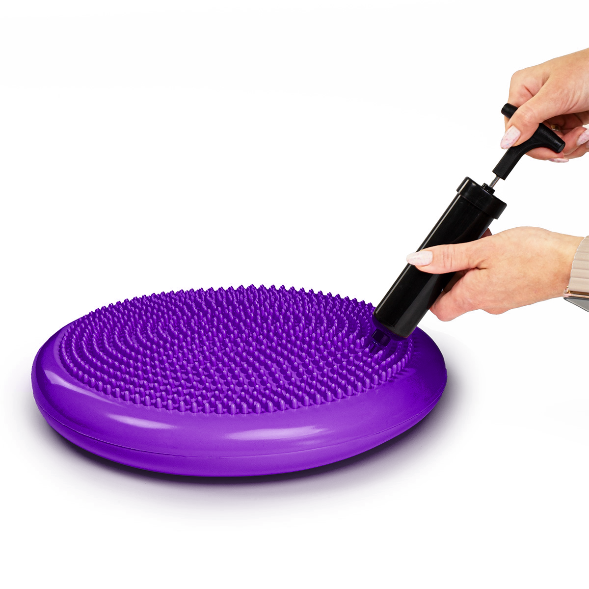 Poduszka sensoryczna dysk korekcyjny do ćwiczeń fioletowa