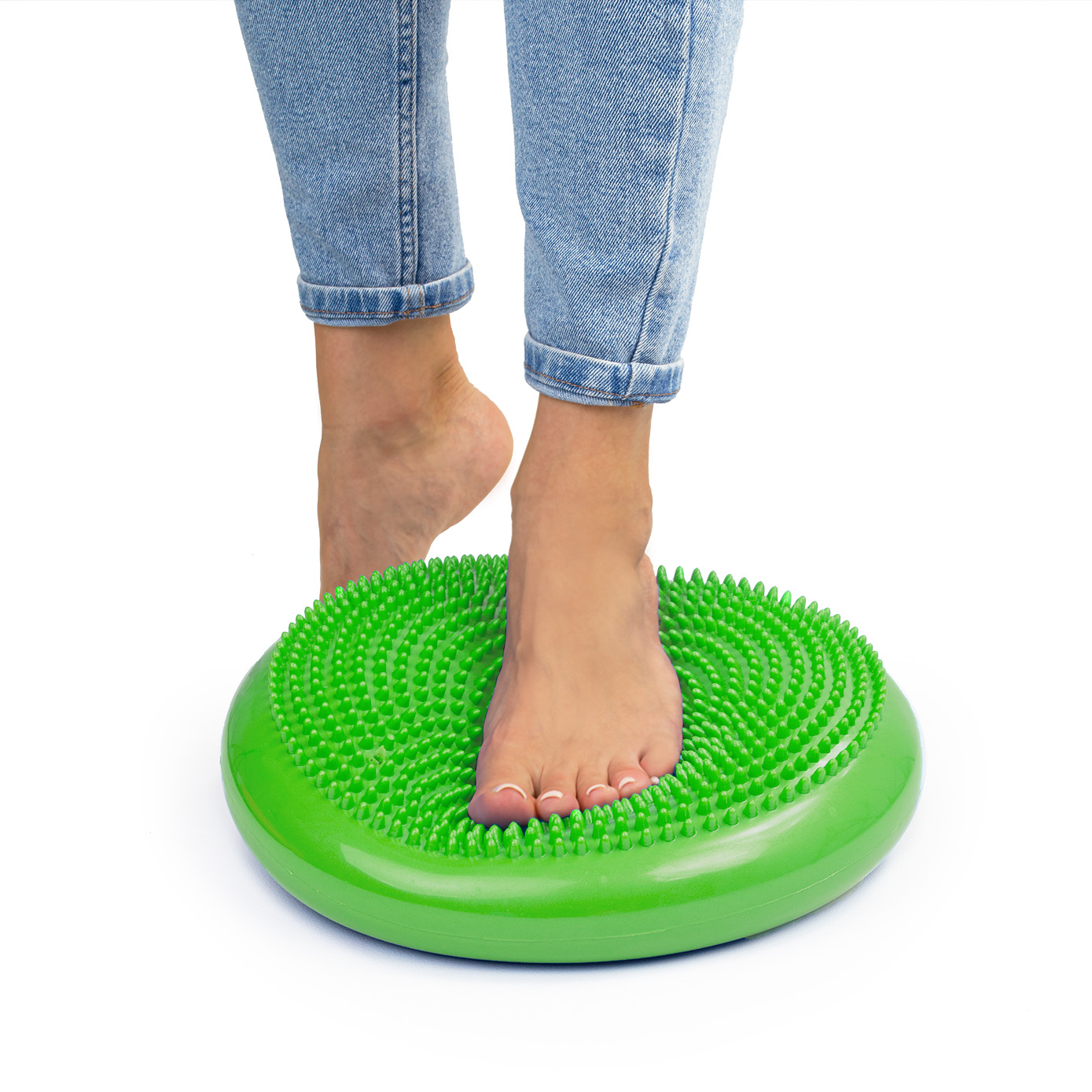 Poduszka sensoryczna dysk korekcyjny do ćwiczeń zielona