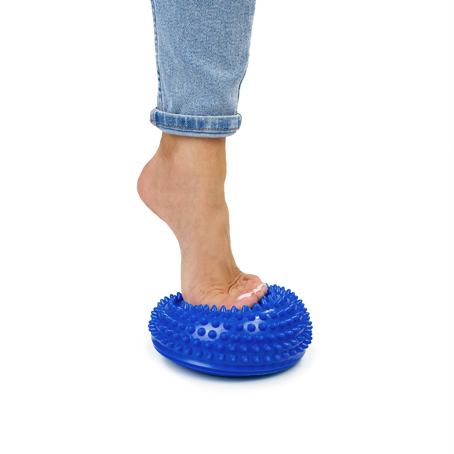 Półkula sensoryczna półjeżyk do rehabilitacji masażu niebieska