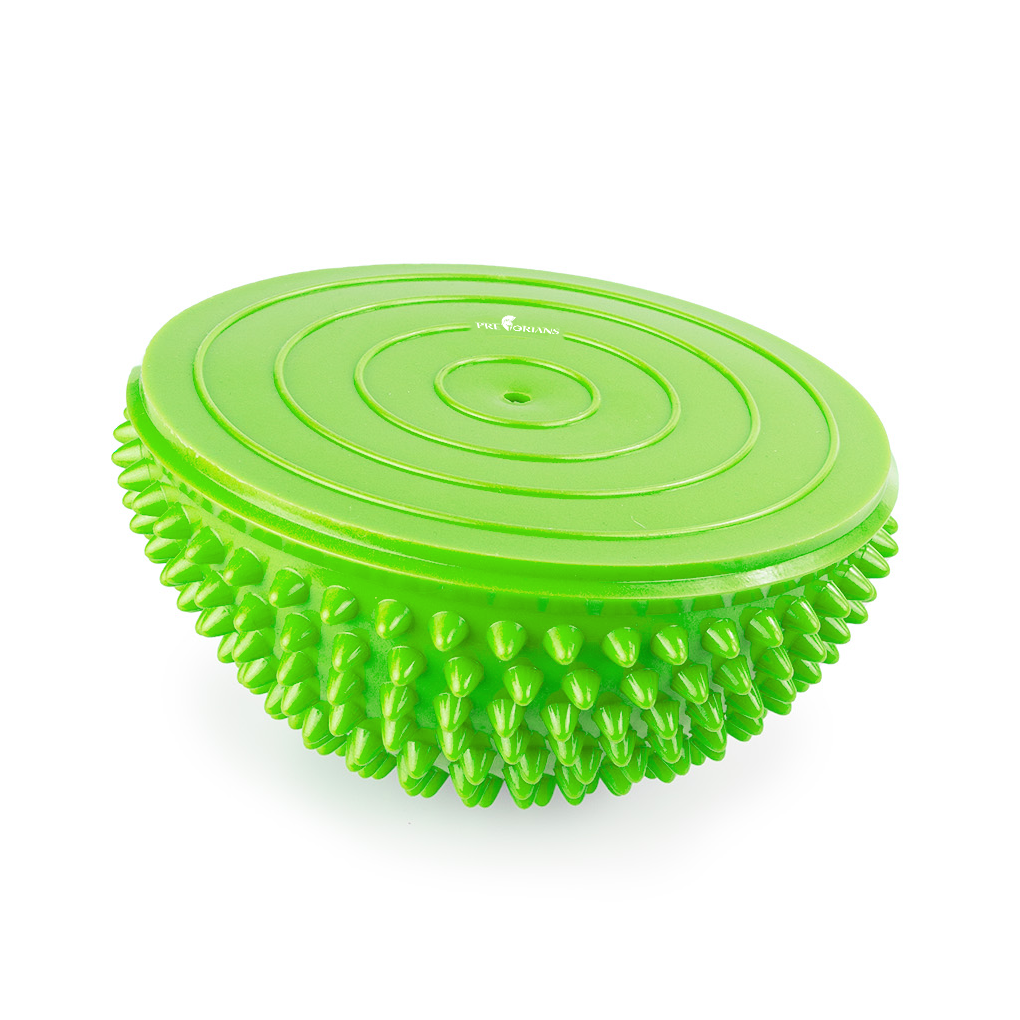 Półkula sensoryczna półjeżyk do rehabilitacji masażu zielona