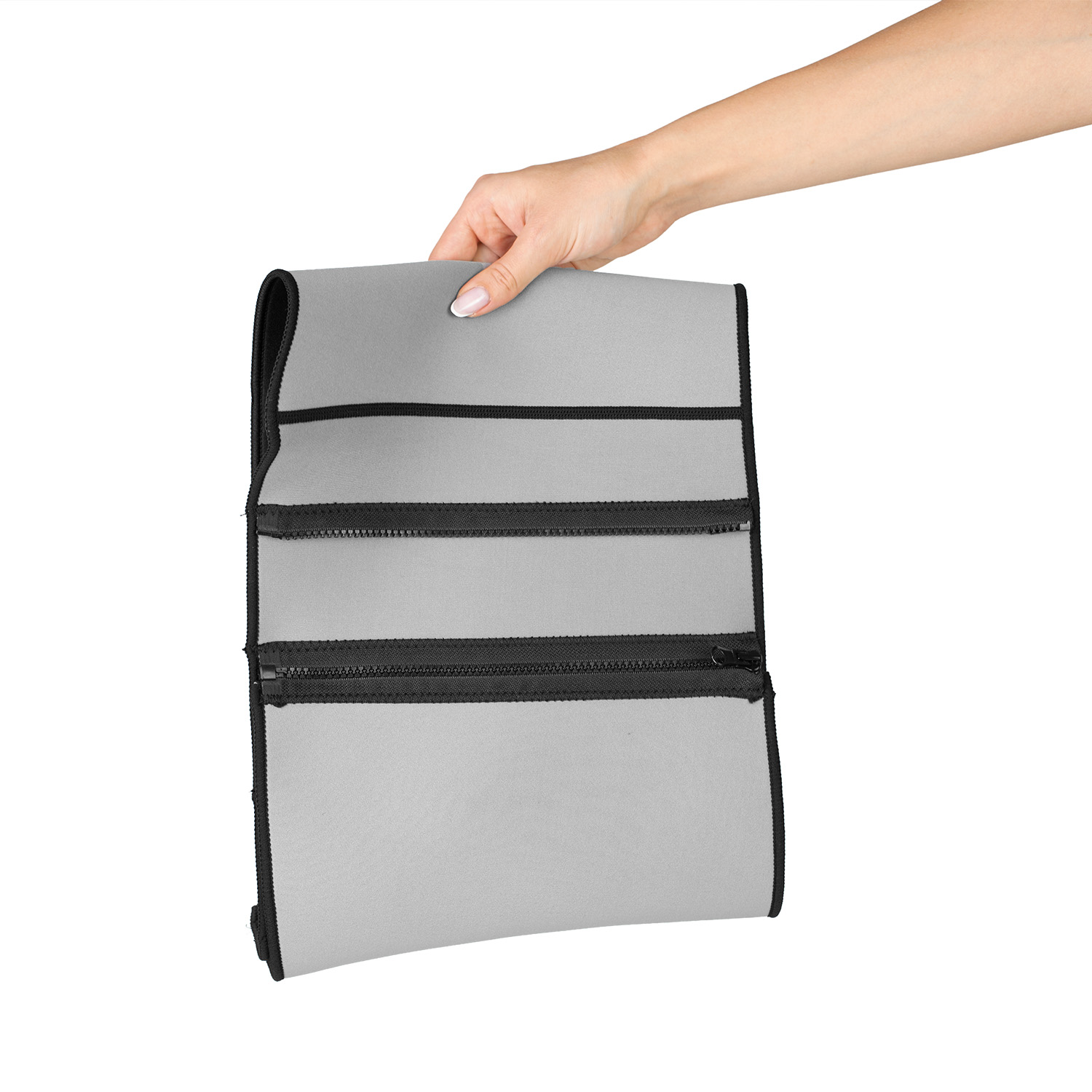 Pas wyszczuplający neoprenowy odchudzający brzuch Pretorians szary