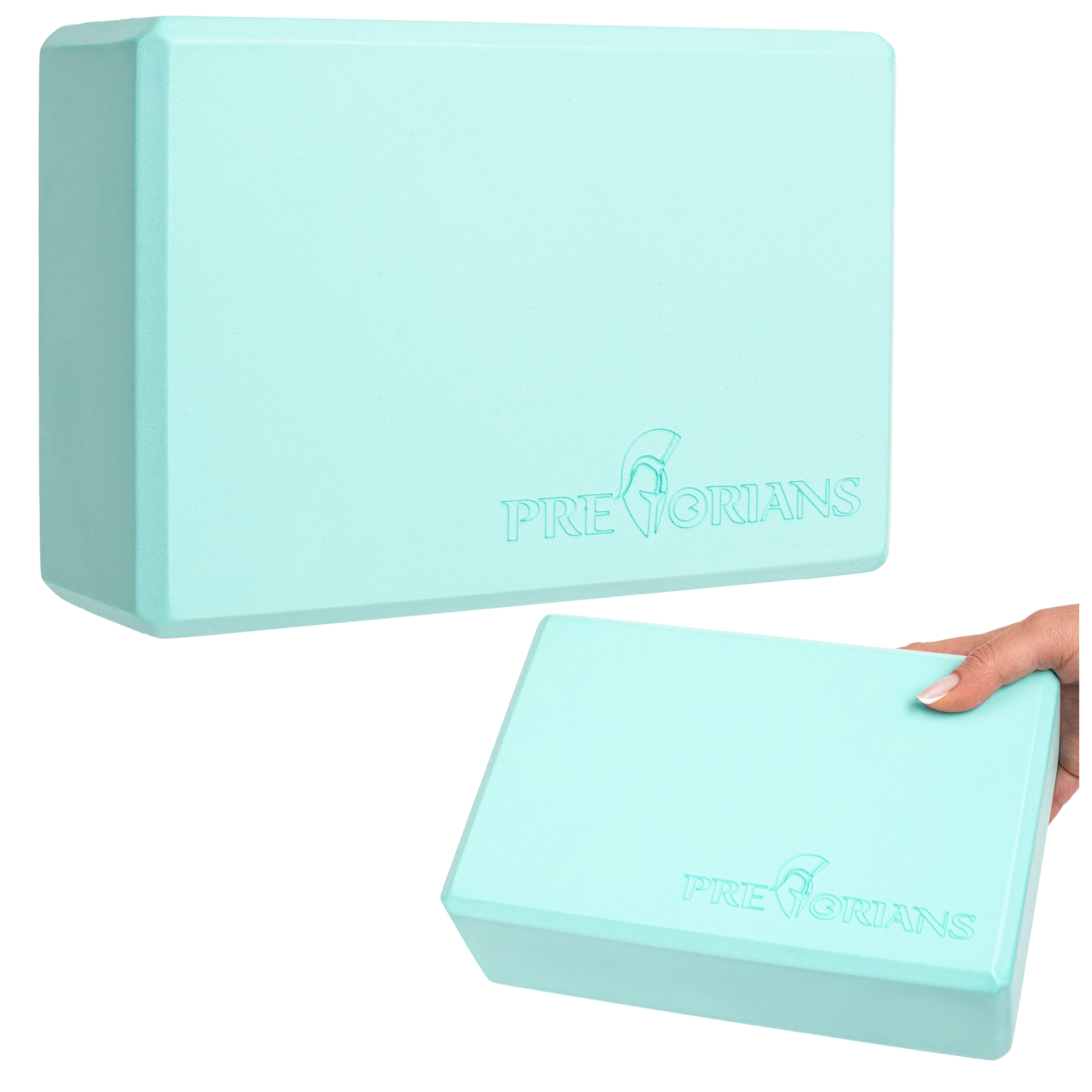 Kostka do jogi klocek blok do ćwiczeń rozciągania Pretorians różowa