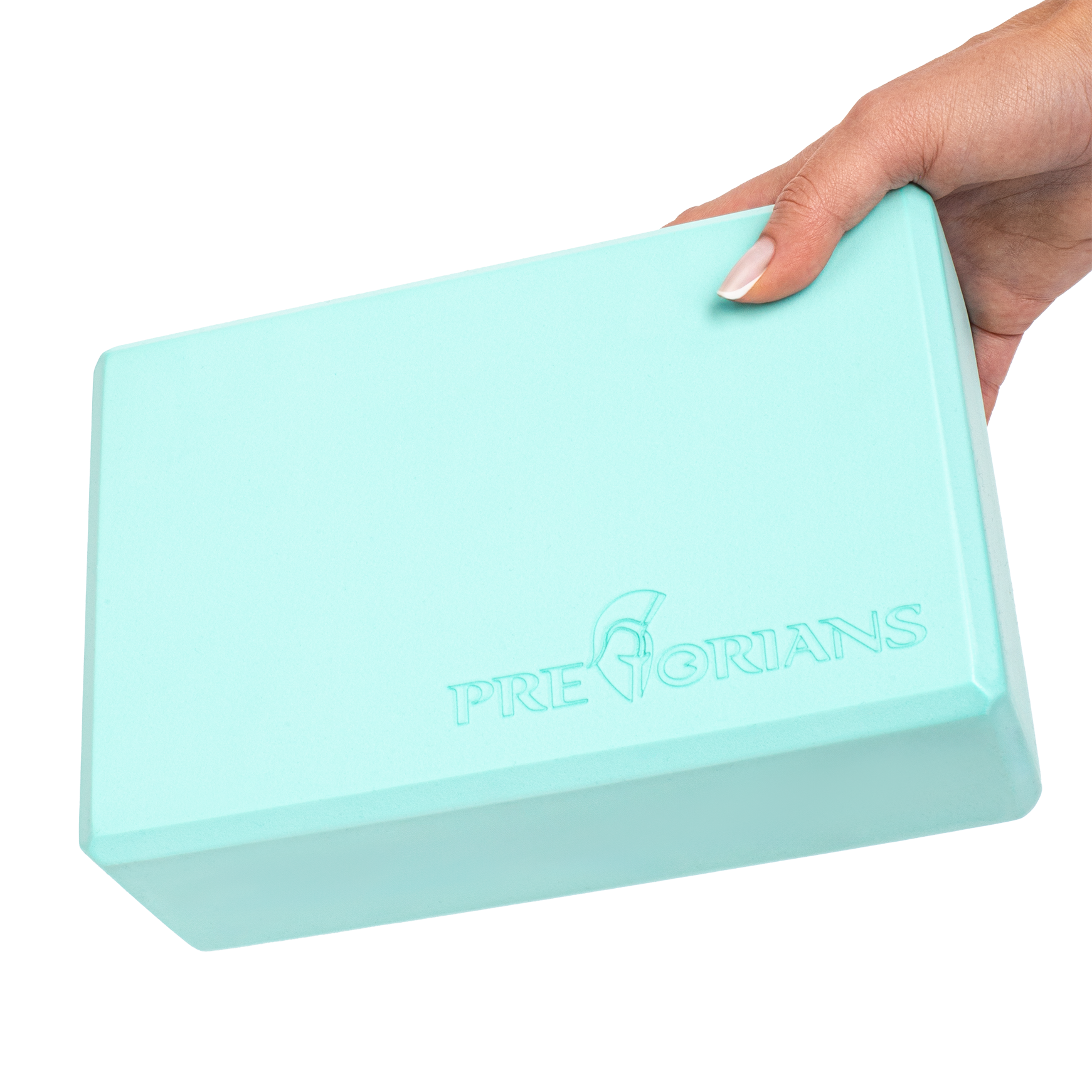 Kostka do jogi klocek blok do ćwiczeń rozciągania Pretorians niebieska