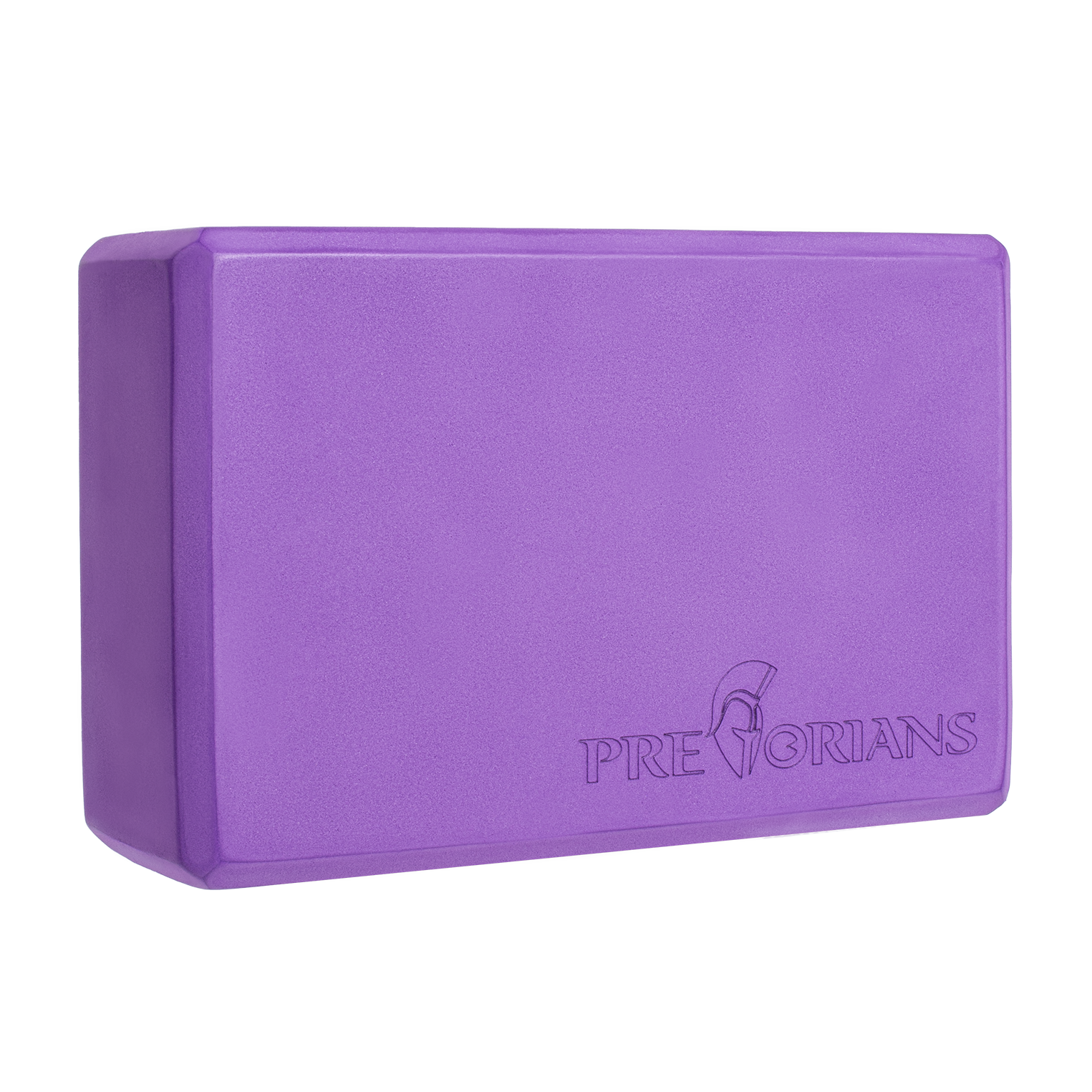 Kostka do jogi klocek blok do ćwiczeń rozciągania Pretorians fioletowa