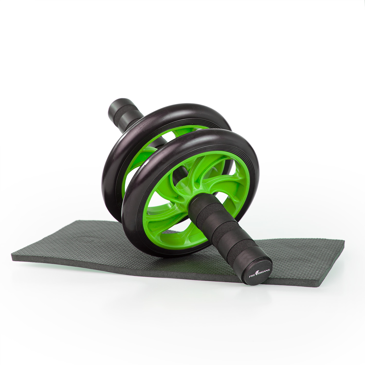 Kółko AB Wheel wałek do ćwiczeń mięśni brzucha podwójne z matą Pretorians