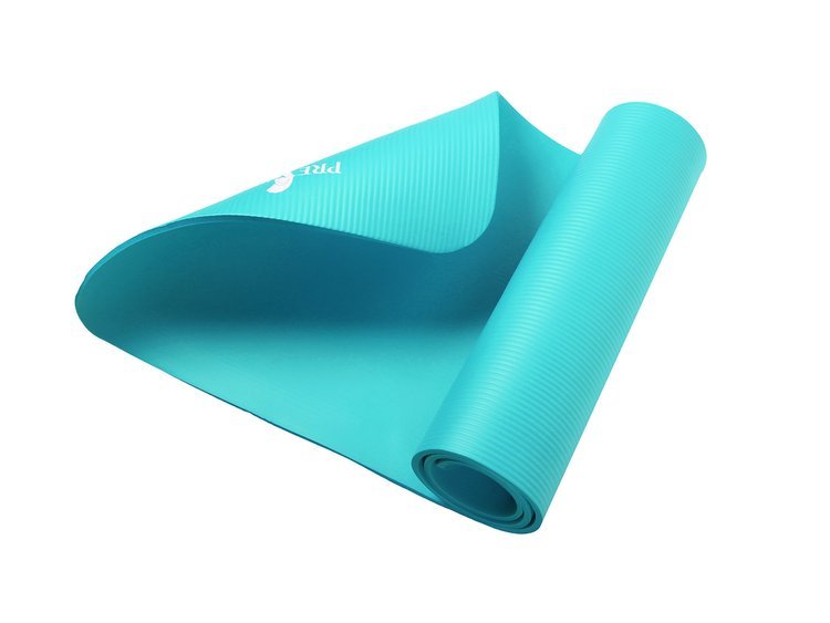 Mata gruba do ćwiczeń (1,5 cm) NBR Pretorians turkusowa